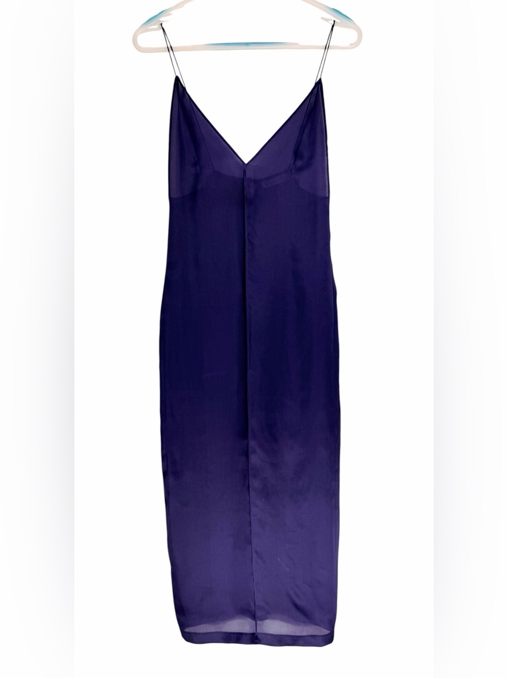 KHAITE Deep Indigo Silk Slip Dress 2025-2026 Season